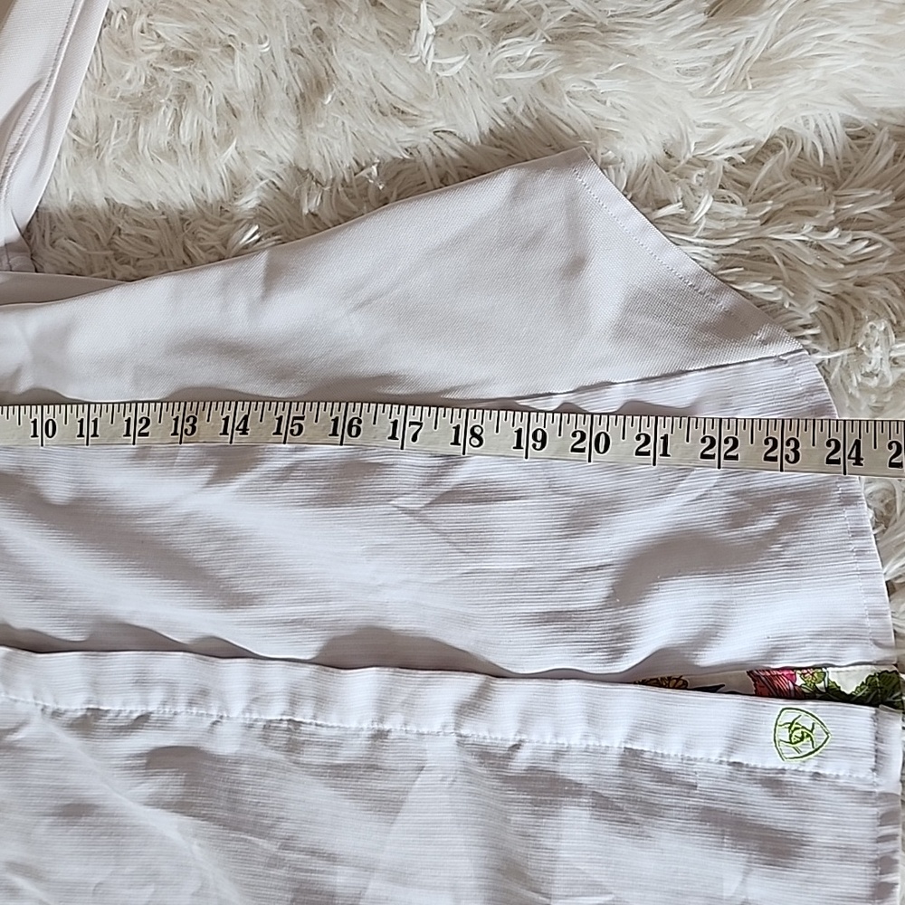 Ariat Floral Collar White Button Down Shirts - Picture 5 of 9